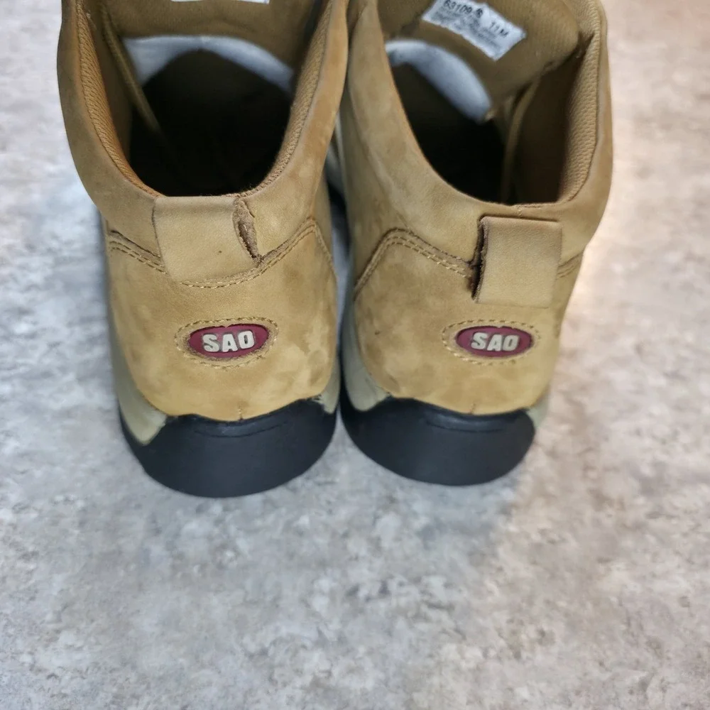 SAO By Stacy Adams Men's Wheat Nubuck Boots Leather Chukka Tan Size 11 M